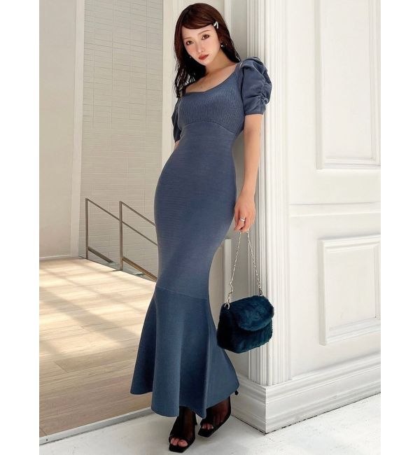 RESEXXY「ショルダーオープンマーメイドニットワンピース」|ワンピース|