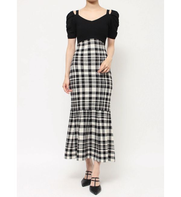 RESEXXY「ショルダーオープンマーメイドニットワンピース」|ワンピース|