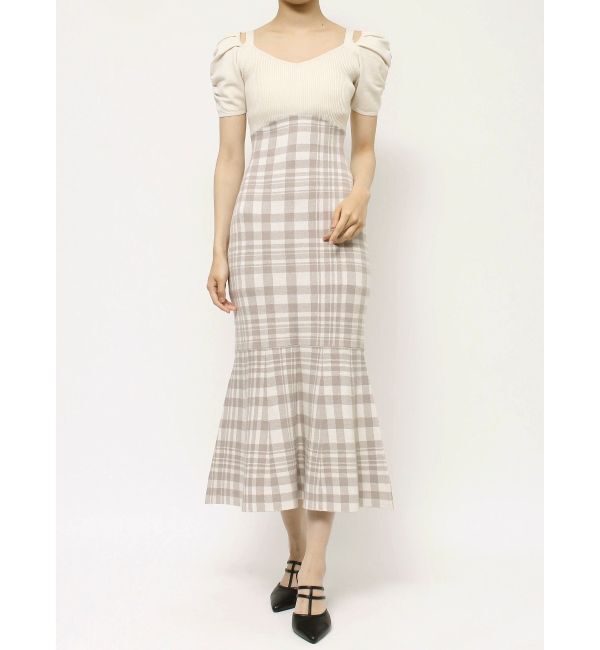 RESEXXY「ショルダーオープンマーメイドニットワンピース」|ワンピース|