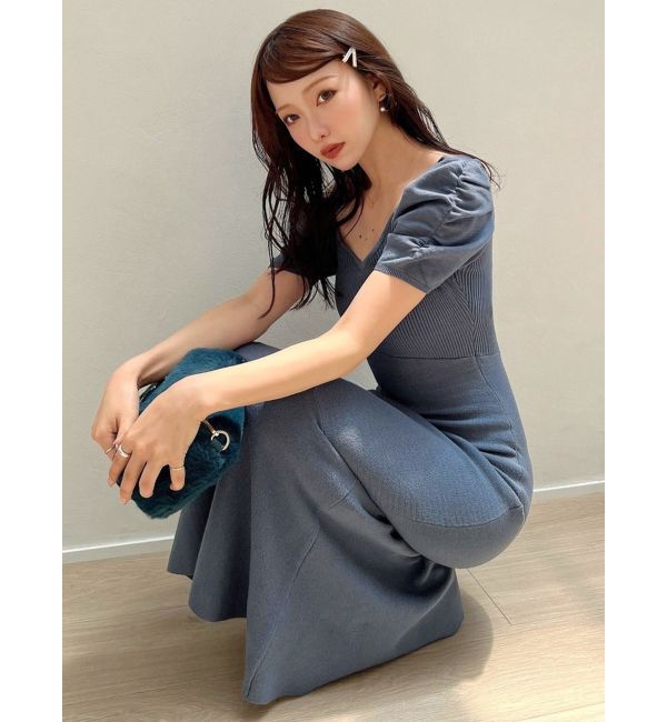 RESEXXY「ショルダーオープンマーメイドニットワンピース」|ワンピース|