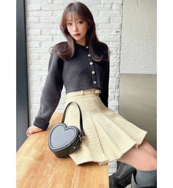 RESEXXY「ゴールドボタンニットカーディガン」|カーディガン|