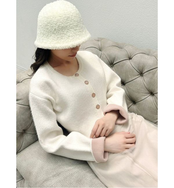 RESEXXY「ゴールドボタンニットカーディガン」|カーディガン|