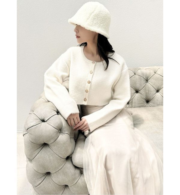 RESEXXY「ゴールドボタンニットカーディガン」|カーディガン|