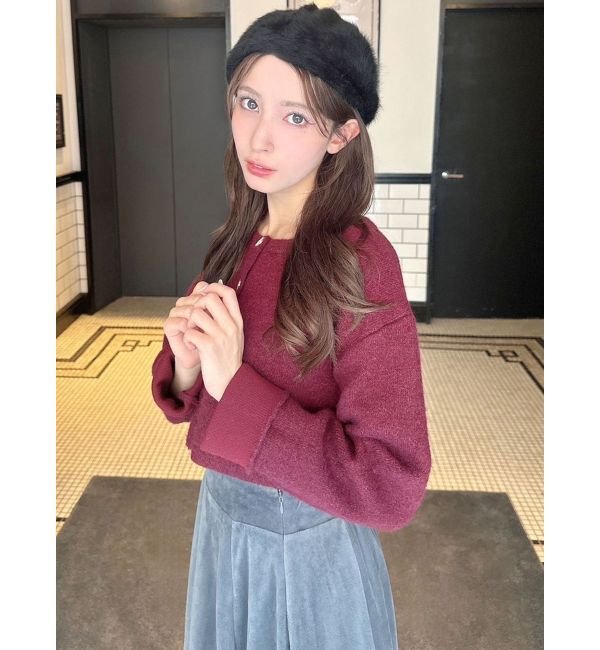 RESEXXY「ゴールドボタンニットカーディガン」|カーディガン|