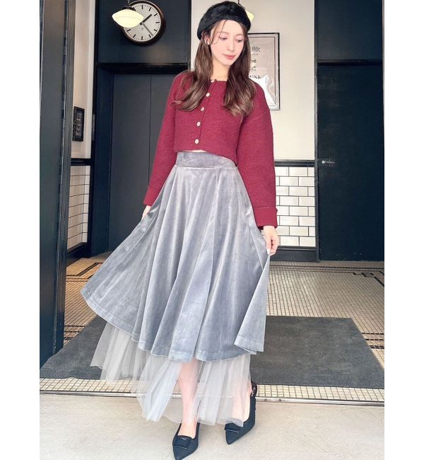 RESEXXY「ゴールドボタンニットカーディガン」|カーディガン|