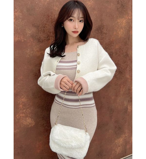 RESEXXY「ゴールドボタンニットカーディガン」|カーディガン|