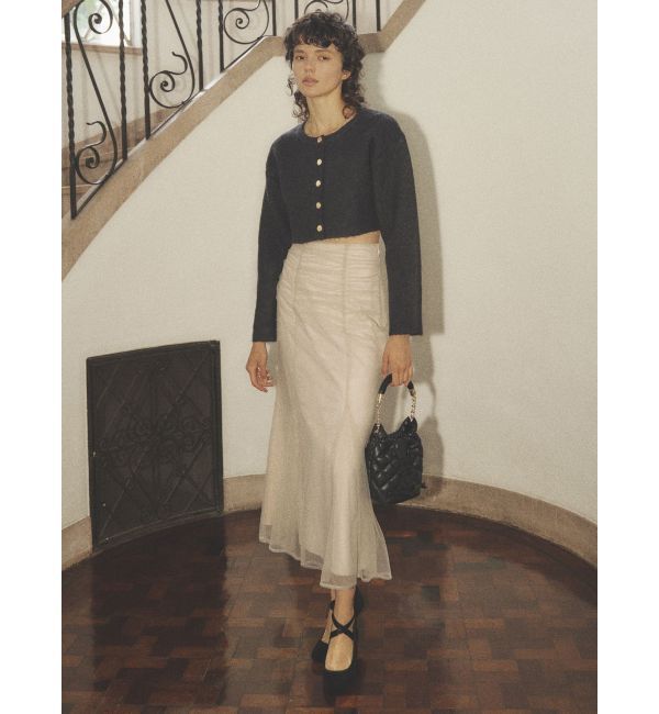 RESEXXY「ゴールドボタンニットカーディガン」|カーディガン|