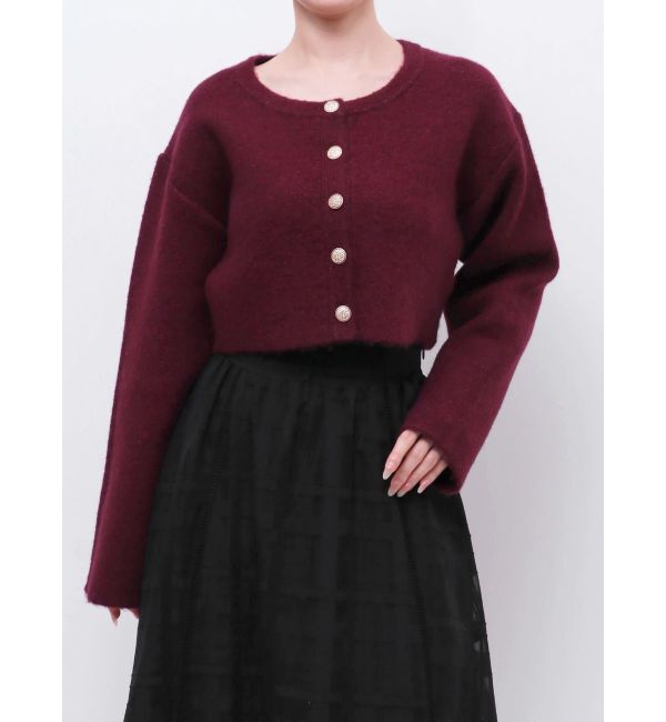 RESEXXY「ゴールドボタンニットカーディガン」|カーディガン|