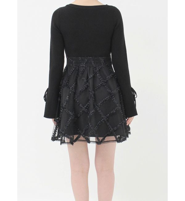 RESEXXY「ドッキングフレアミニニットワンピース」|ワンピース|