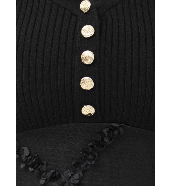 RESEXXY「ドッキングフレアミニニットワンピース」|ワンピース|