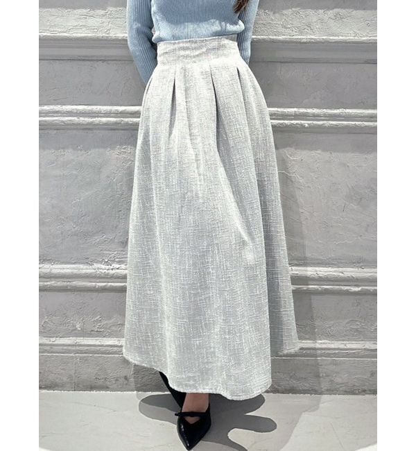 RESEXXY「ウエストタックツイードスカート」|スカート|ブルー