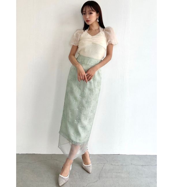 RESEXXY「エンブロイダリーシアースカート」|スカート|