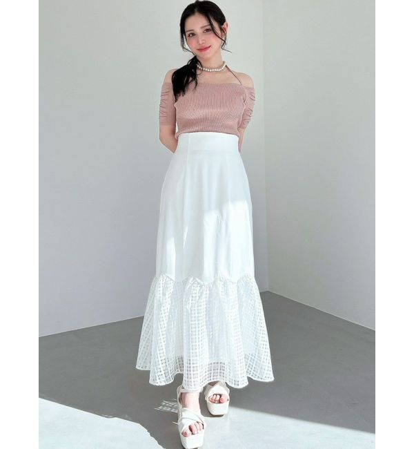 RESEXXY「スカラップ切替えフレアスカート」|スカート|