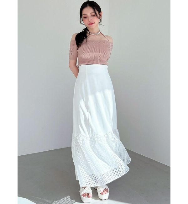 RESEXXY「スカラップ切替えフレアスカート」|スカート|