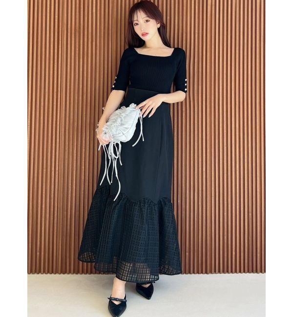 RESEXXY「スカラップ切替えフレアスカート」|スカート|