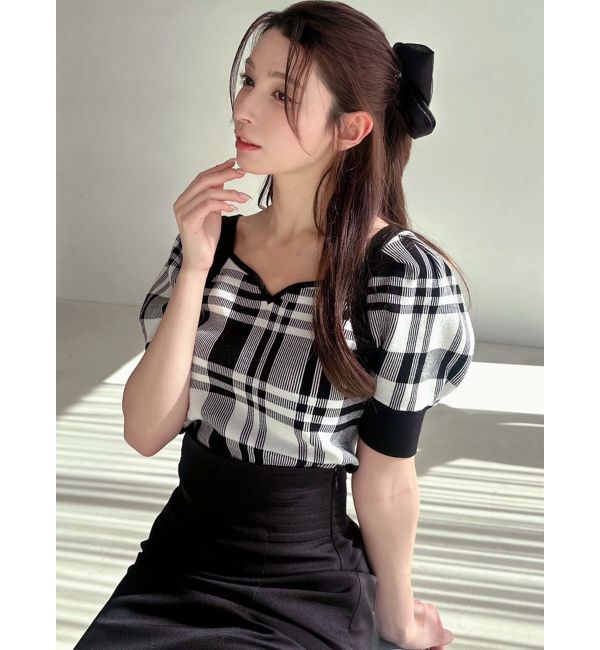 RESEXXY「ハートネックラグランニットトップス」|ニット・セーター|