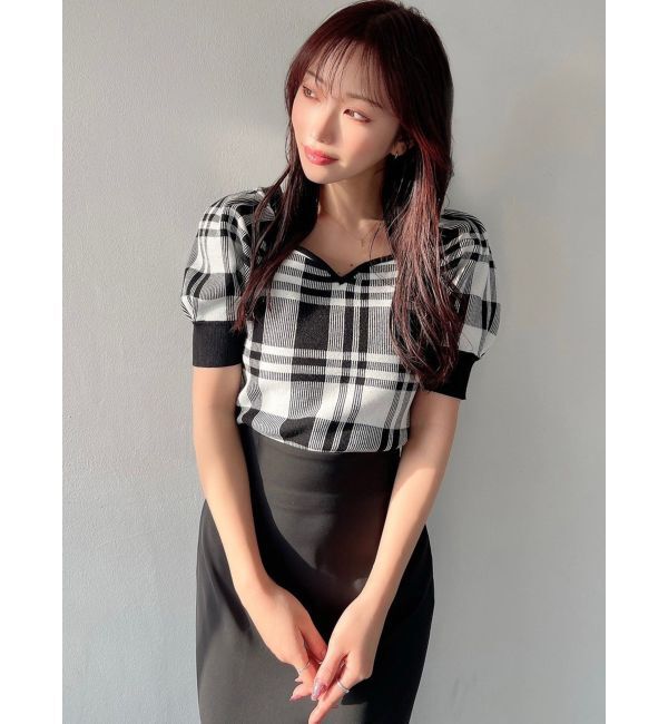 RESEXXY「ハートネックラグランニットトップス」|ニット・セーター|