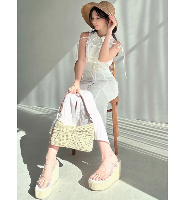 RESEXXY「ラッフルマーメイドシャツワンピース」|ワンピース|