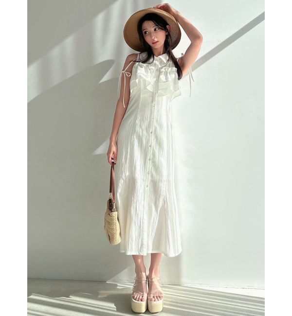 RESEXXY「ラッフルマーメイドシャツワンピース」|ワンピース|