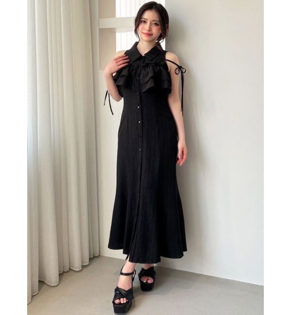 RESEXXY「ラッフルマーメイドシャツワンピース」|ワンピース|