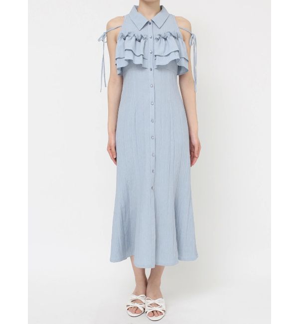 RESEXXY「ラッフルマーメイドシャツワンピース」|ワンピース|