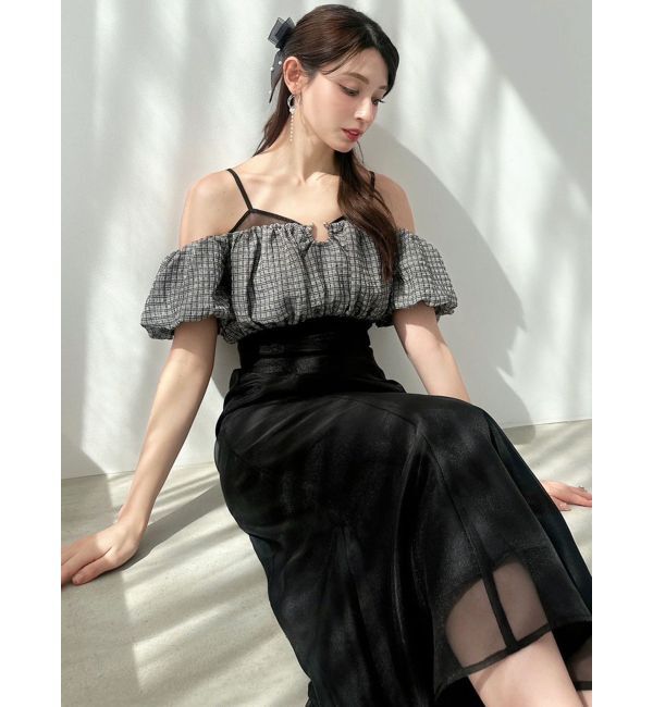 RESEXXY「チェックコンビマーメイドワンピース」|ワンピース|