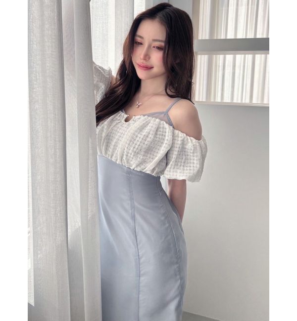 RESEXXY「チェックコンビマーメイドワンピース」|ワンピース|