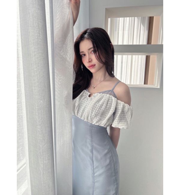 RESEXXY「チェックコンビマーメイドワンピース」|ワンピース|