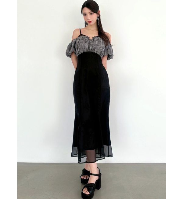 RESEXXY「チェックコンビマーメイドワンピース」|ワンピース|