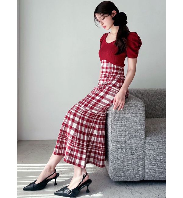 RESEXXY「ショルダーオープンマーメイドニットワンピース」|ワンピース|