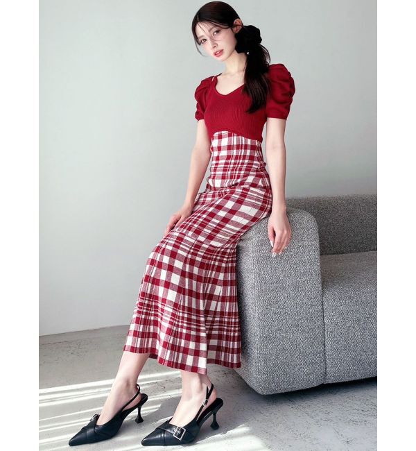 RESEXXY「ショルダーオープンマーメイドニットワンピース」|ワンピース|