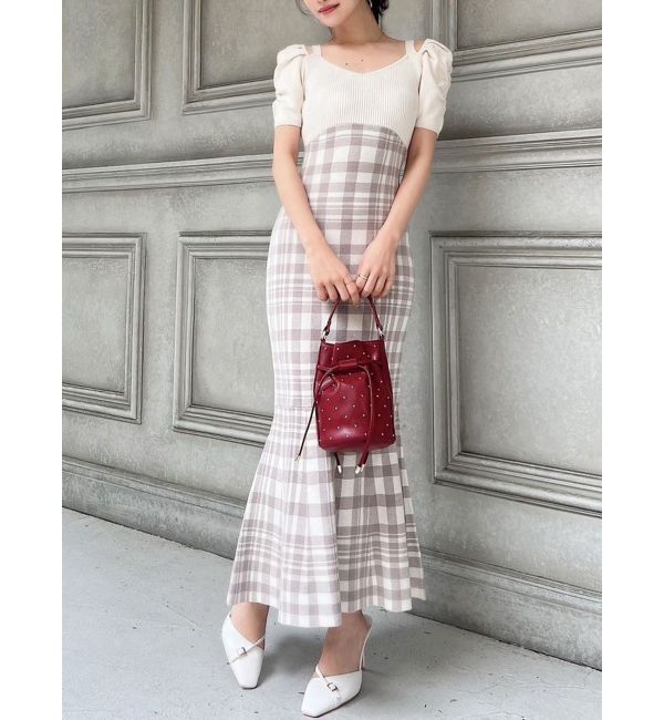 RESEXXY「ショルダーオープンマーメイドニットワンピース」|ワンピース|