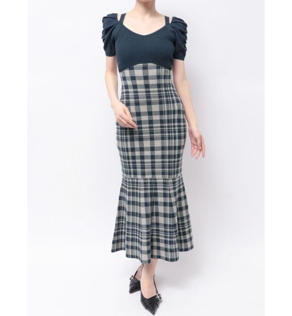 RESEXXY「ショルダーオープンマーメイドニットワンピース」|ワンピース|