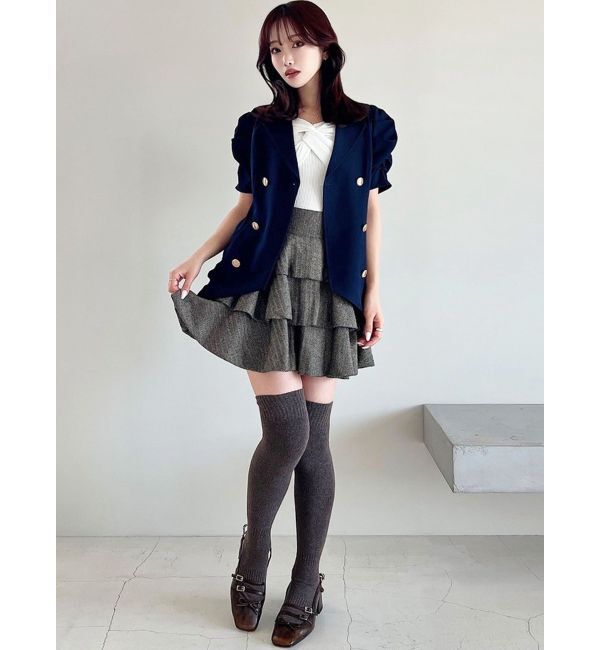 RESEXXY「ヘムフリルテーラードミニワンピース」|ワンピース|