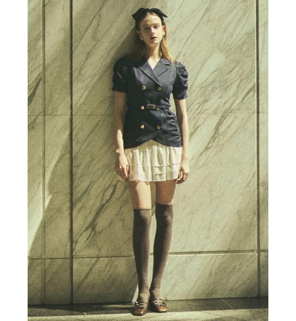 RESEXXY「ヘムフリルテーラードミニワンピース」|ワンピース|