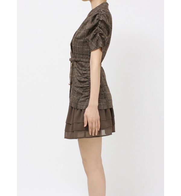 RESEXXY「ヘムフリルテーラードミニワンピース」|ワンピース|