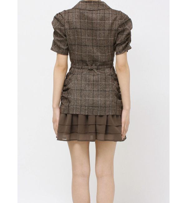 RESEXXY「ヘムフリルテーラードミニワンピース」|ワンピース|