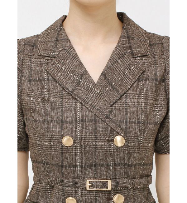 RESEXXY「ヘムフリルテーラードミニワンピース」|ワンピース|