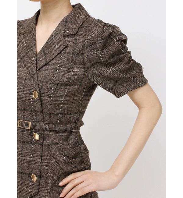 RESEXXY「ヘムフリルテーラードミニワンピース」|ワンピース|