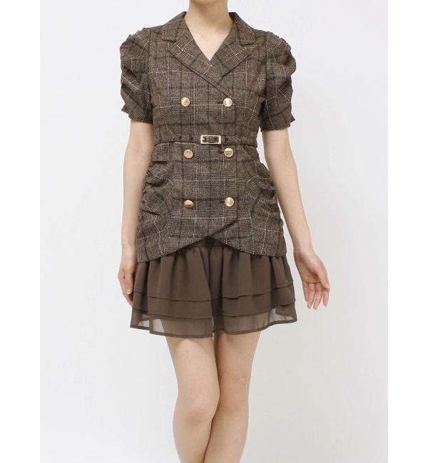 RESEXXY「ヘムフリルテーラードミニワンピース」|ワンピース|