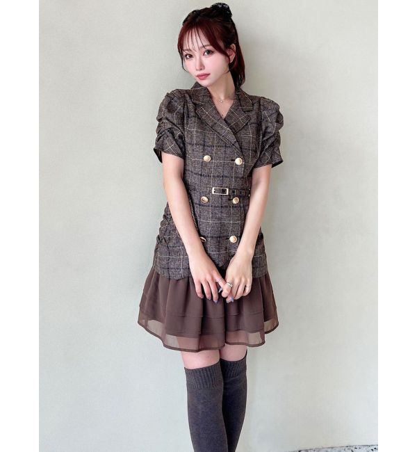 RESEXXY「ヘムフリルテーラードミニワンピース」|ワンピース|