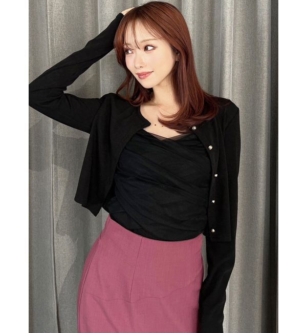 RESEXXY「チュールドッキングアンサンブルトップス」|Tシャツ・カットソー|