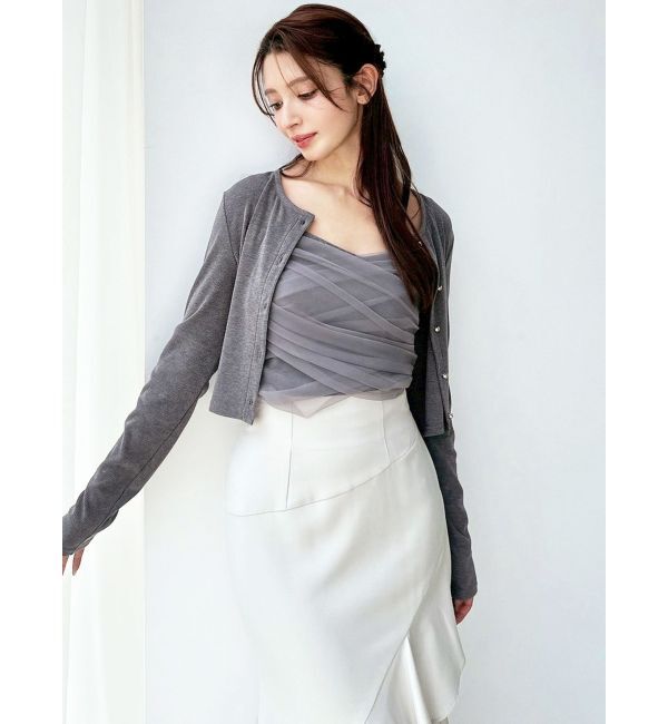 RESEXXY「チュールドッキングアンサンブルトップス」|Tシャツ・カットソー|