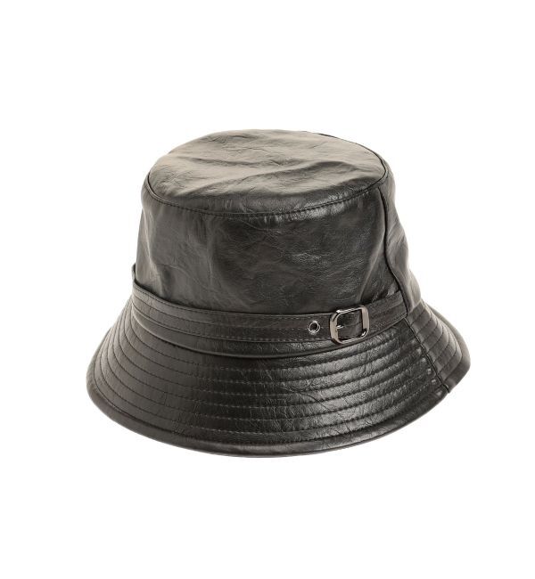 RESEXXY「フェイクレザーバケットハット」|ハット|