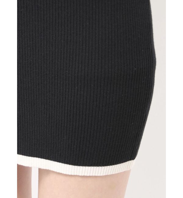 RESEXXY「バイカラーニットポロワンピース」|ワンピース|