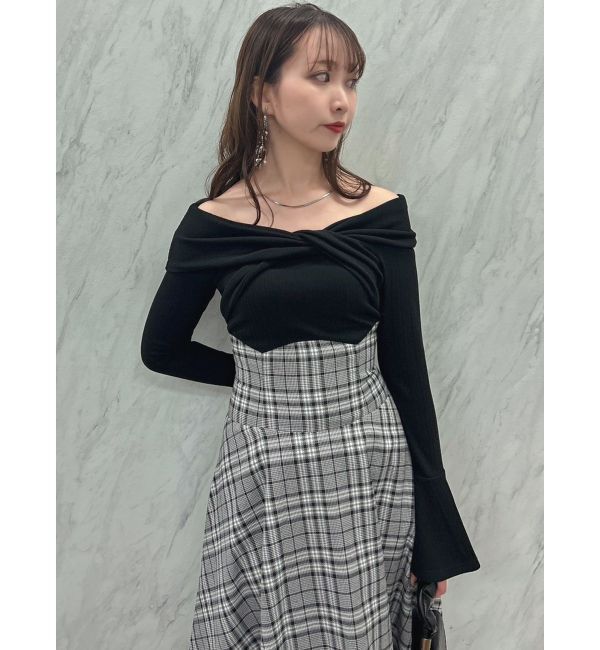 dazzlin「ツイストクロスドッキングワンピース」|ワンピース|