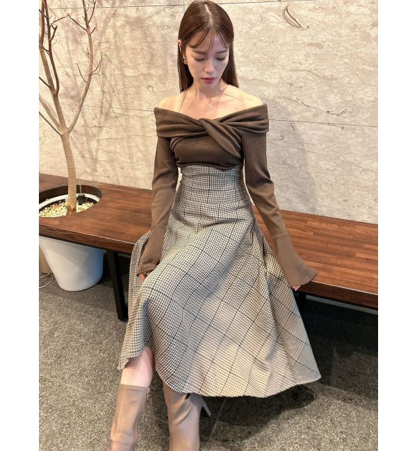 dazzlin「ツイストクロスドッキングワンピース」|ワンピース|