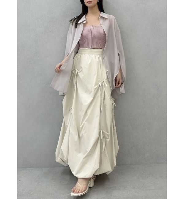 dazzlin「ダブルジップリブニットビスチェ」|ニット・セーター|