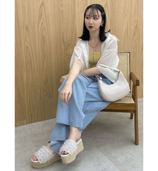 dazzlin「ダブルジップリブニットビスチェ」|ニット・セーター|