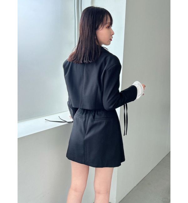 dazzlin「【SETUP】ボンディングショートジャケット※セットアップ対応」|テーラードジャケット|